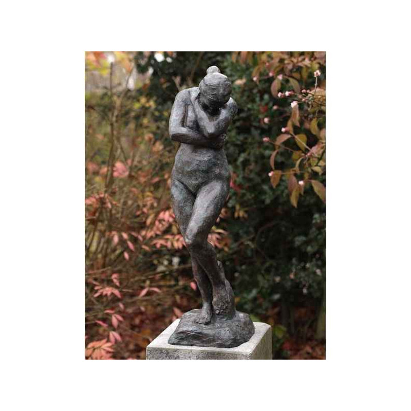 Décoration Statuette bronze personnage Femme nue de rodin bronze -B55912