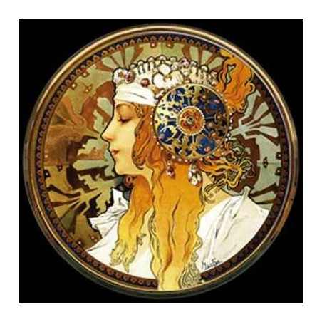 Miroir de poche mucha 3dMouseion -M22MU
