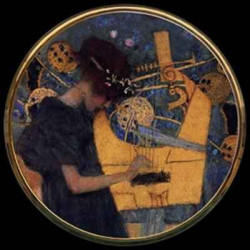Décoration Statue résine Miroir de poche klimt 3dMouseion -M03KL