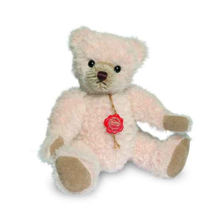 Animaux-Bois-Animaux-Bronzes propose Ours teddy bear alpaca rose 19 cm Hermann -12317 0