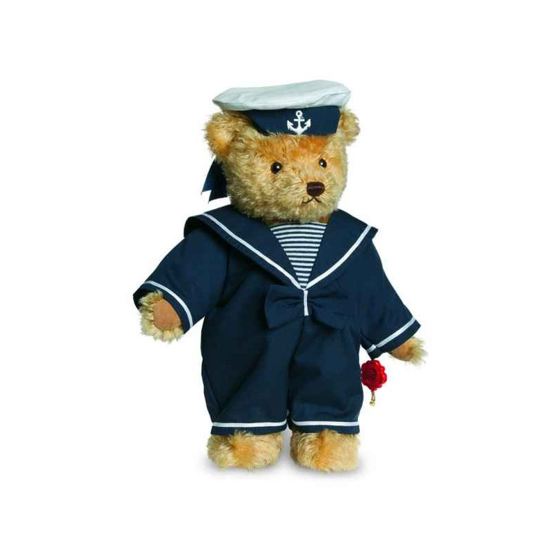 Animaux-Bois-Animaux-Bronzes propose Ours teddy bear malte capitaine 32 cm Hermann -13032 1