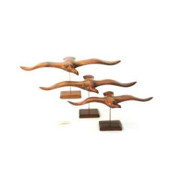 Décoration OiseauxLa guifette sur socle 57 cm Lasterne -GU57 Artisan Français - art animalier bois