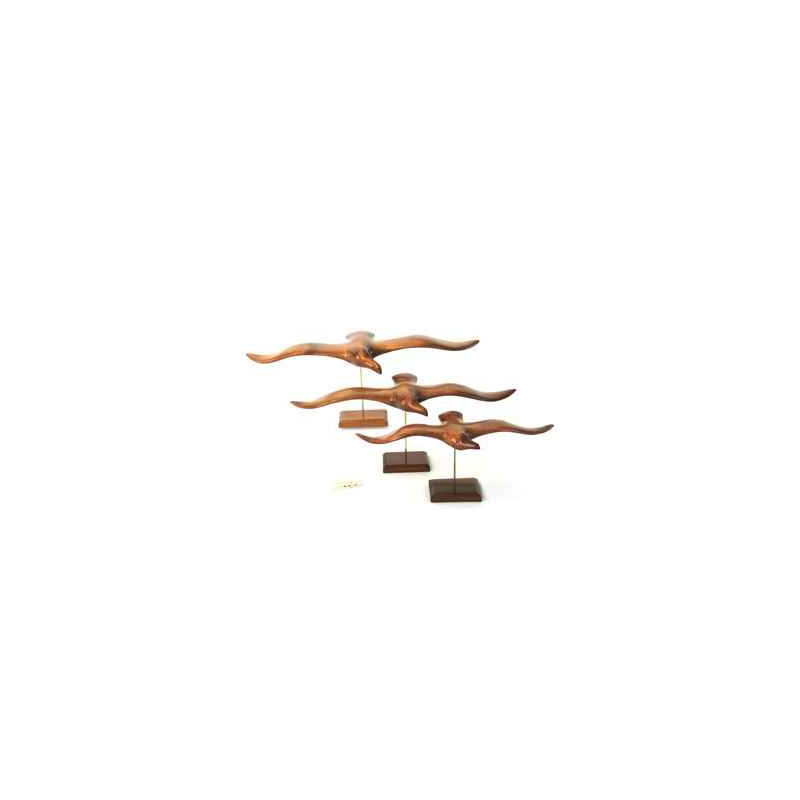 Décoration OiseauxLa guifette sur socle 57 cm Lasterne -GU57 Artisan Français - art animalier bois