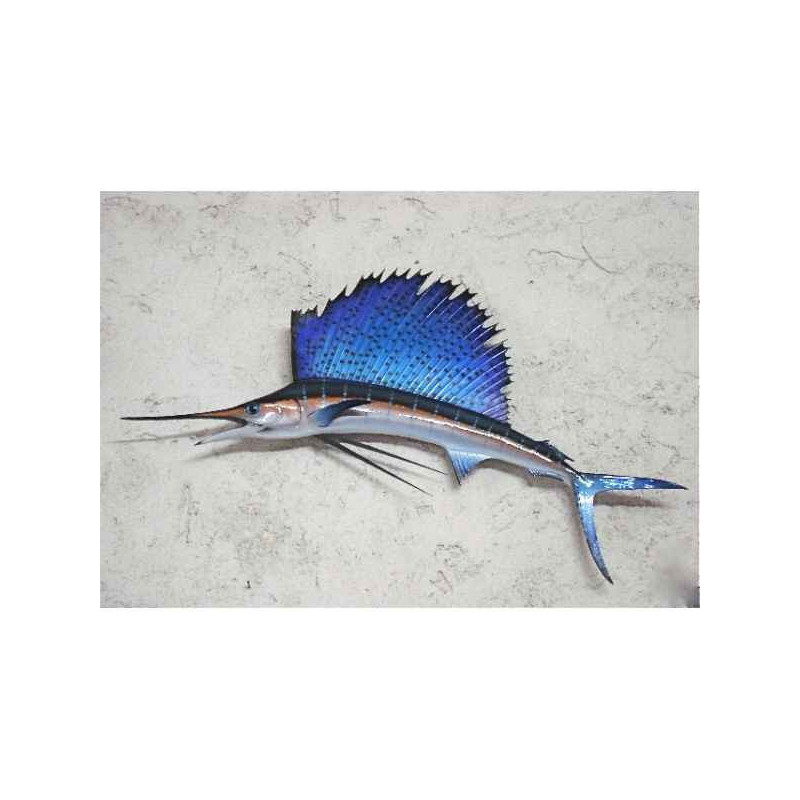 Animaux-Bois-Animaux-Bronzes propose Trophée poisson des mers tropicales  Espadon voilier -TRDF61