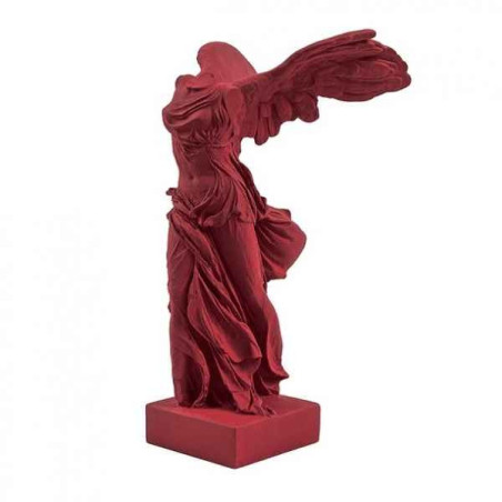Décoration Statue résine Victoire de Samothrace 34 cm art grec rouge sombre Samo HIP  statuette RMNGP -RB002351