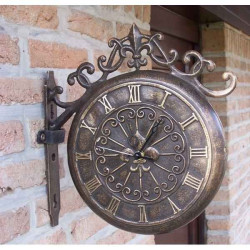Décoration Statuette bronze personnage Horloge de gare -HW1331BR-B