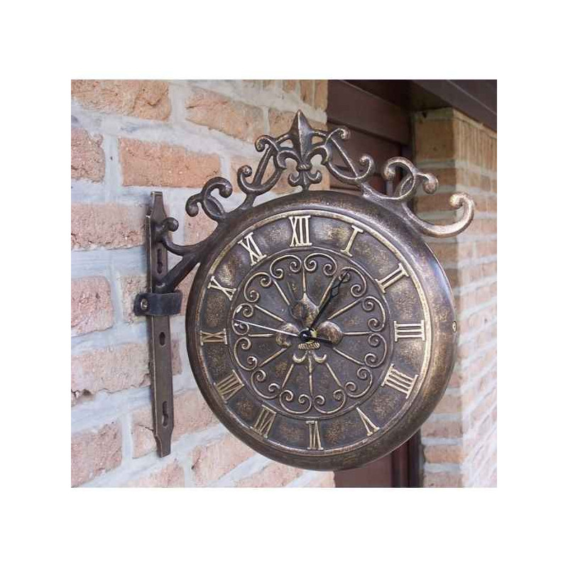 Décoration Statuette bronze personnage Horloge de gare -HW1331BR-B