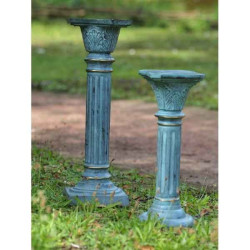 Décoration Statuette bronze personnage Colonne 66 cm -GA0174BR-V