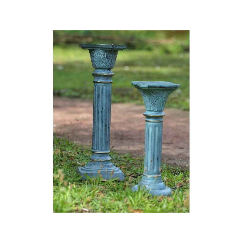 Décoration Statuette bronze personnage Colonne 66 cm -GA0174BR-V