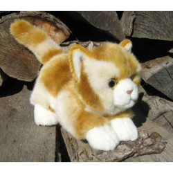 Animaux-Bois-Animaux-Bronzes.com propose Chaton joueur (assort x 2) 20cml peluche animalière -1964