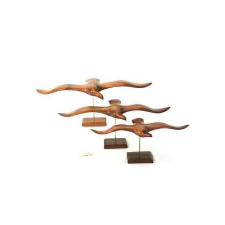Décoration OiseauxLa guifette sur socle 45 cm Lasterne -GU45 Artisan Français - art animalier bois