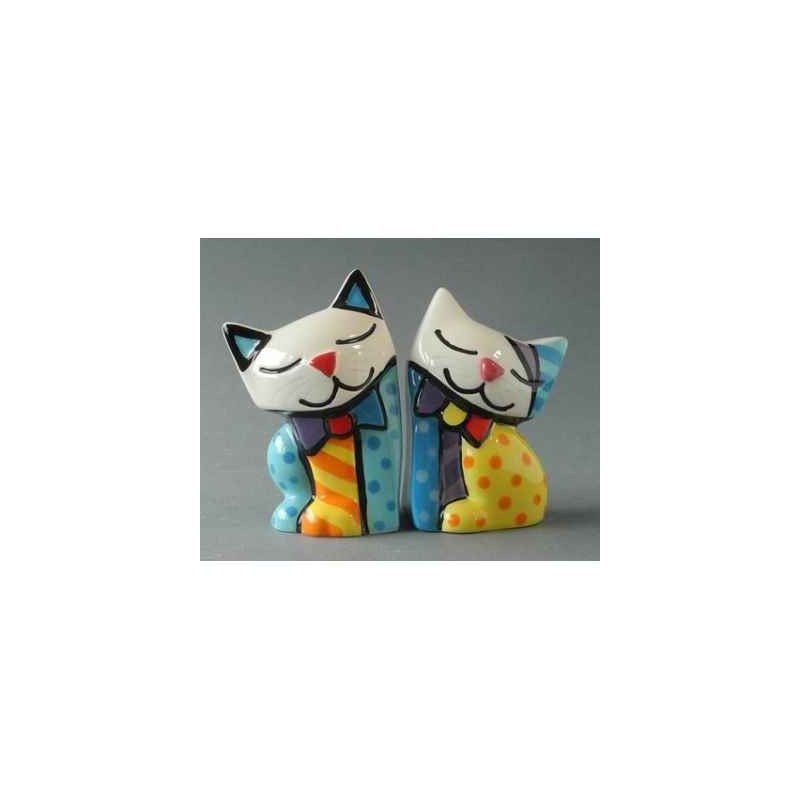 Animaux-Bois-Animaux-Bronzes.com propose Sel et poivre Chats Britto Romero -B332221