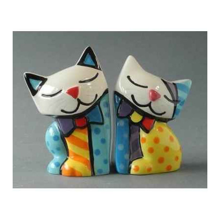 Animaux-Bois-Animaux-Bronzes.com propose Sel et poivre Chats Britto Romero -B332221