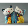 Animaux-Bois-Animaux-Bronzes.com propose Sel et poivre Chats Britto Romero -B332221