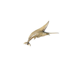 Animaux-Bois-Animaux-Bronzes propose Le saut de l'espadon en résineux 45 cm Lasterne -BES045