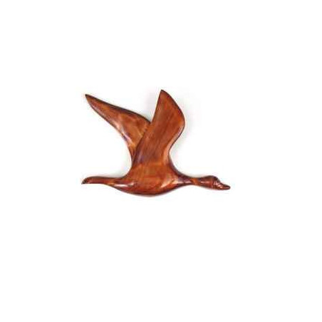 Décoration OiseauxLe vol du colvert en résineux Lasterne -BCO045-2 Artisan Français - art animalier bois
