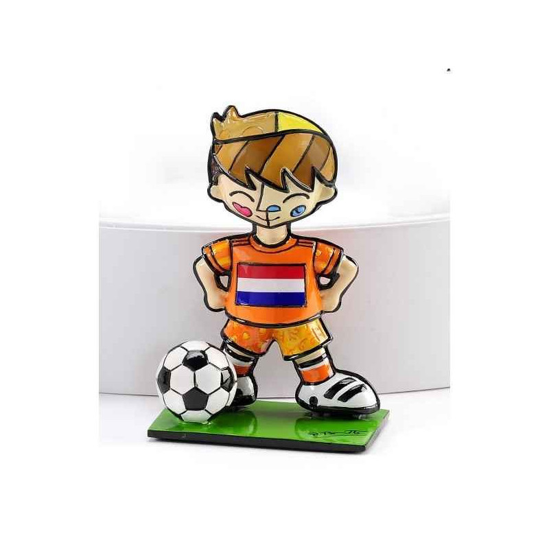 Décoration Statue résine Football coupe du monde hollande Britto Romero -B333129