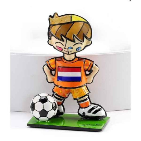 Décoration Statue résine Football coupe du monde hollande Britto Romero -B333129