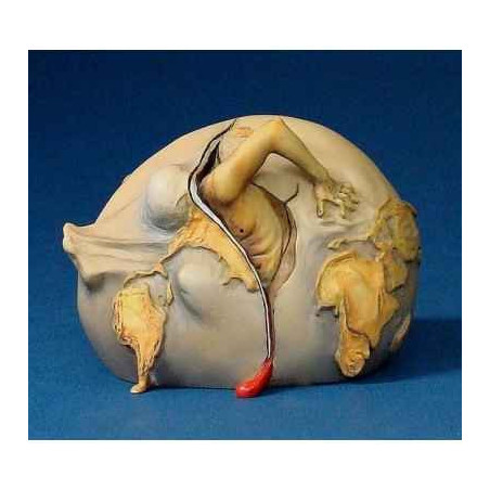 Figurine Artistique Salvador Dali Enfant géopolitique observant la naissance de l'homme nouveau PM  -SD03