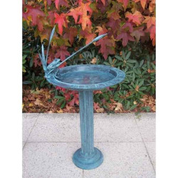Décoration OiseauxBain d'oiseaux avec cadran solaire -GA1006BR-V Bronze-Th par Web summum