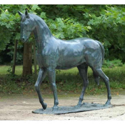 Décors Animaux en Bronze Sculpture bronze grand cheval -B674