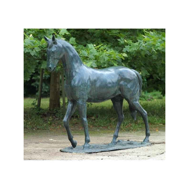 Sculpture bronze grand cheval  -B674