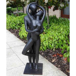 Décoration Statuette bronze personnage Couple d'amour -B1037