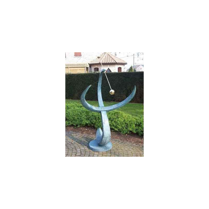 Décors Animaux en Bronze Cadran solaire "wave" -GA0387BR-V