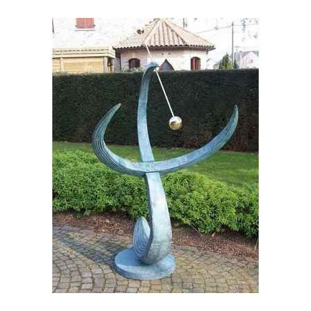 Décors Animaux en Bronze Cadran solaire "wave" -GA0387BR-V