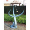 Décors Animaux en Bronze Cadran solaire "wave" -GA0387BR-V