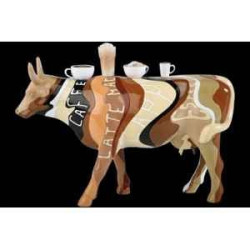 Animaux de la ferme Figurine Vache coffee & cream 32cm Art in the City 80641