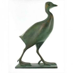 Statuette oiseau reproduction sculpture Foulque Pompon - RF005919