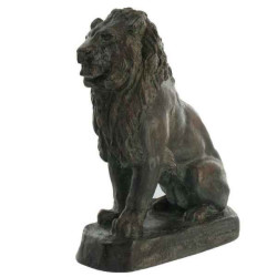 Félin Lion assis statuette musée RMNGP -RF005948