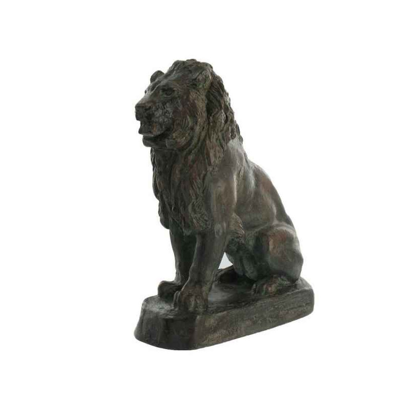 Félin Lion assis statuette musée RMNGP -RF005948