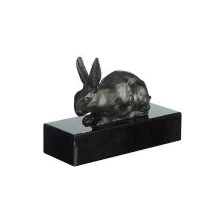 Animaux de la ferme Lapin couché statuette musée RMNGP -RF005701