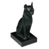 Animaux-Bois-Animaux-Bronzes.com propose Chatte de la déesse bastet dite bastet aux boucles d'oreilles statuette musée RMNGP -RE