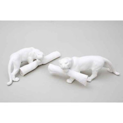 Animaux sauvage Set 2 ronds de serviette leopards Piselli Projects -Set Leo