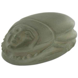 Décoration Statue résine Scarabée de coeur à tête humaine statuette musée RMNGP -RE000190