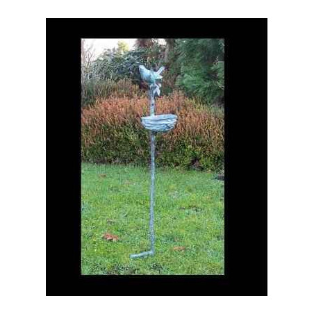 Décoration OiseauxNourriture d'oiseaux sur tige -GA0870BR-V Bronze-Th par Web summum