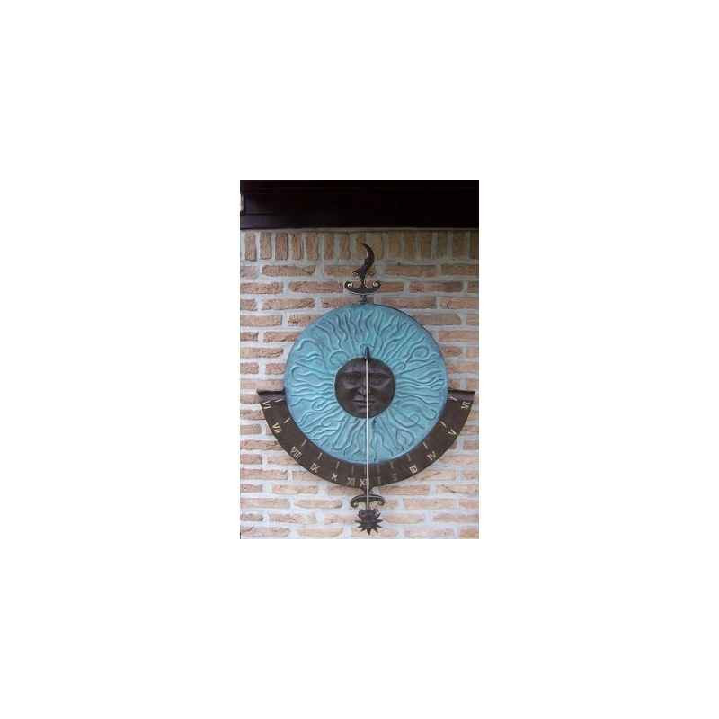 Décors Animaux en Bronze Grand cadran solaire fixation murale -HW0728BR-V