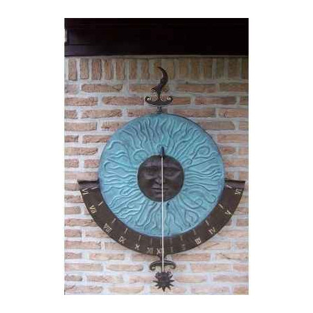Décors Animaux en Bronze Grand cadran solaire fixation murale -HW0728BR-V