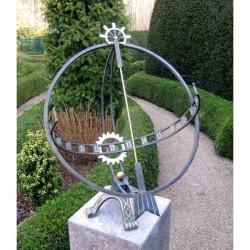 Décors Animaux en Bronze Grand cadran solaire -GA1263BR-V