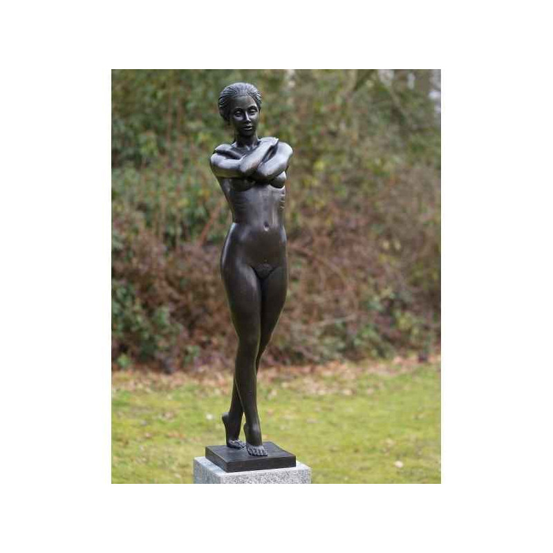 Décoration Statuette bronze personnage Nu debout -B675