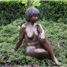 Décoration Statuette bronze personnage Femme nue -B501