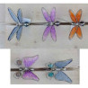Décors Animaux en métal Ass, 24 pcs papillons et lebellules tige -GD333
