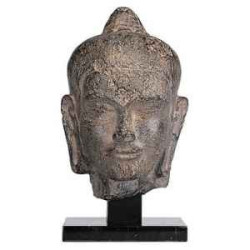 Décoration Statue résine Tête de buddha sâkyamuni statuette musée RMNGP -RK007606