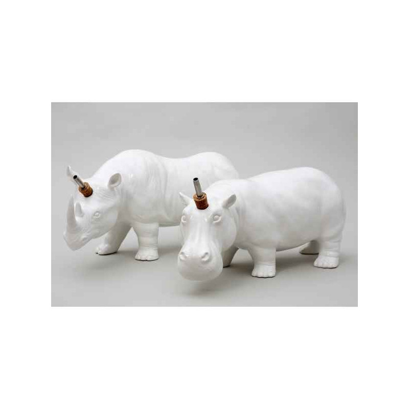 Animaux sauvage Set huile et vinaigre rhino hippo Piselli Projects -Set HR