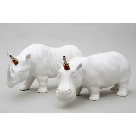 Animaux sauvage Set huile et vinaigre rhino hippo Piselli Projects -Set HR