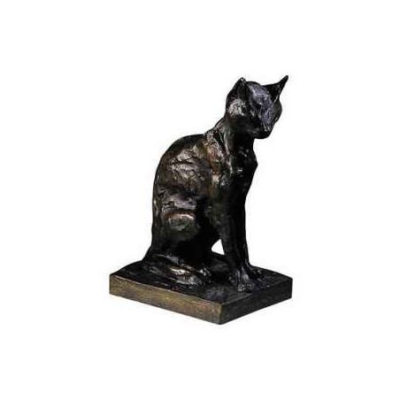 Animaux-Bois-Animaux-Bronzes.com propose Chat abyssin statuette musée RMNGP -RF005972