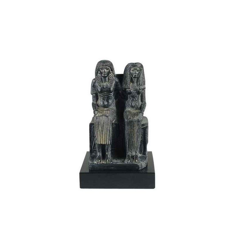 Décoration Statue résine Couple assis statuette musée RMNGP -RE000051